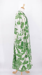 SPRING 2026 - One Hundred Stars - Pinch Pleat Dress - Giant Willow Green - 2304