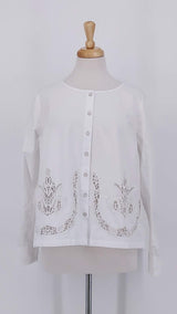 SPRING 2026 - Ewa i Walla - Trinity Blouse - White - 2305