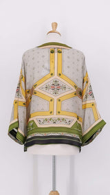 NEW SEASON - One Hundred Stars - Kimono - Fleur De Lys Gold - 2330