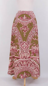 One Hundred Stars - A-Line Maxi Skirt - Angels Olive - 2328