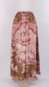 One Hundred Stars - A-Line Maxi Skirt - Angels Olive - 2328