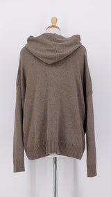 NEW SEASON - Humility - Melior Hooded Sweater - Greige - 2377