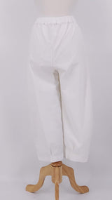 NEW SEASON - Mama b - Bianco V Trousers - Latte - 2384