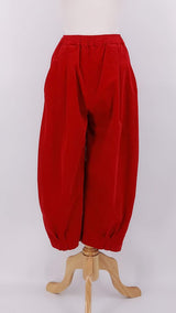 NEW SEASON - Mama b - Bianco V Trousers - Rosso - 2383