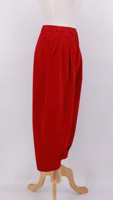 NEW SEASON - Mama b - Bianco V Trousers - Rosso - 2383