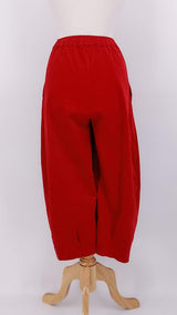 NEW SEASON - Mama b - Bianco V Trousers - Rosso - 2383