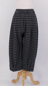 NEW SEASON - Mama b - Bianco JQ Trousers - Grigio Check - 2382