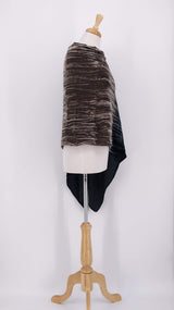NEW SEASON - Grizas - Ombre Velvet Crinkle Top - Silver - 2364