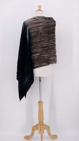 NEW SEASON - Grizas - Ombre Velvet Crinkle Top - Silver - 2364