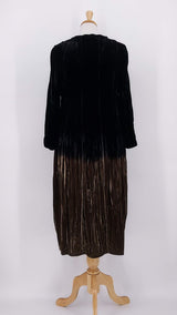 NEW SEASON - Grizas - Ombre Velvet Crinkle Dress - Silver - 2365