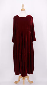 NEW SEASON - Grizas - Velvet Dress - Ruby - 2358