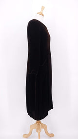 NEW SEASON - Grizas - Velvet Dress - Truffle Brown - 2362