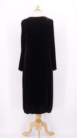 NEW SEASON - Grizas - Velvet Dress - Truffle Brown - 2362