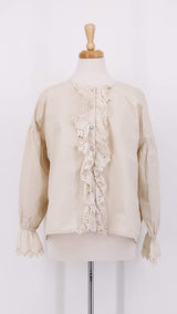 NEW SEASON - Ewa i Walla - Dalia Blouse - Bone White - 2429