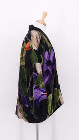 NEW SEASON - One Hundred Stars - Velvet Pocket Jacket - Nasturtium Black - 2419