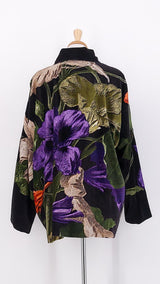 NEW SEASON - One Hundred Stars - Velvet Pocket Jacket - Nasturtium Black - 2419