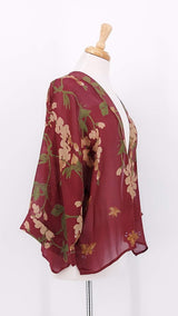 NEW SEASON - One Hundred Stars - Kimono - Wisteria Plum - 2425