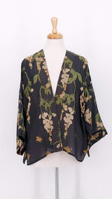 NEW SEASON - One Hundred Stars - Kimono - Wisteria Black - 2424