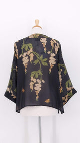 NEW SEASON - One Hundred Stars - Kimono - Wisteria Black - 2424