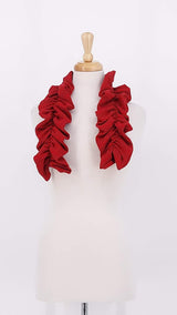 NEW SEASON - Mama b - Frou Riga Curled Scarf - Rosso - 2444