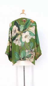 NEW SEASON - One Hundred Stars - Kimono - Rhodoleia Green - 2452