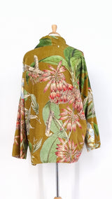 NEW SEASON - One Hundred Stars - Velvet Pocket Jacket - Rhodoleia Gold - 2454