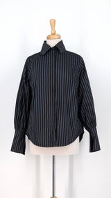 NEW SEASON - Les Filles D'Ailleurs - Blouse - Blue Stripes - 2469