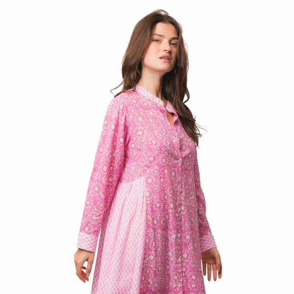 Zen Ethic - Carolina Dress - Aster Cobra Pink - 1515