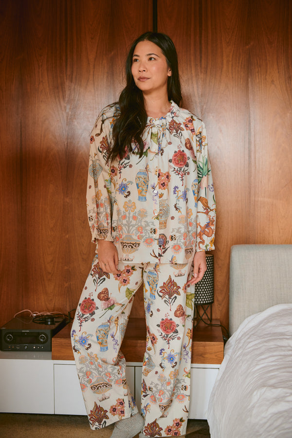 NEW SEASON - One Hundred Stars - Poplin Pyjama Set - Cornucopia Ivory - 1915