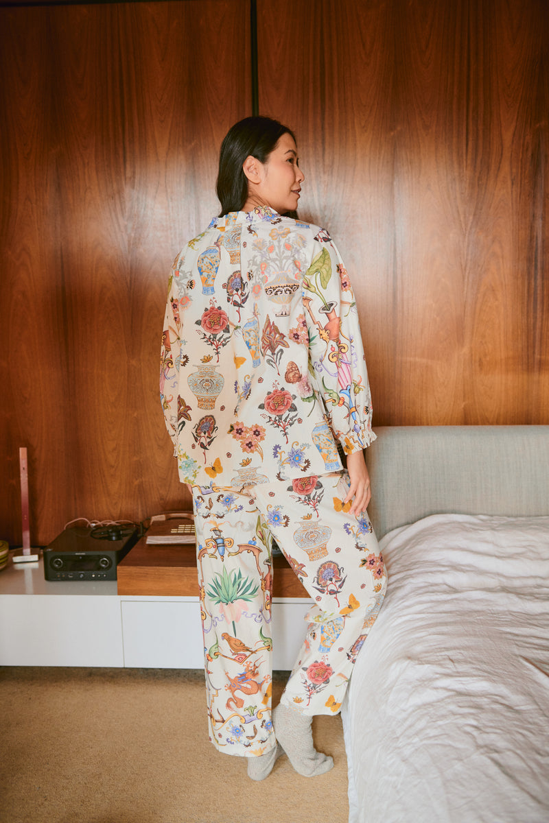 NEW SEASON - One Hundred Stars - Poplin Pyjama Set - Cornucopia Ivory - 1915