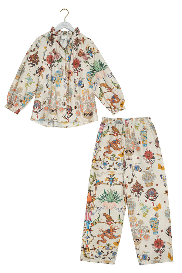 NEW SEASON - One Hundred Stars - Poplin Pyjama Set - Cornucopia Ivory - 1915