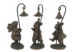 Set of 3 Bronze Effect Fairy Mice