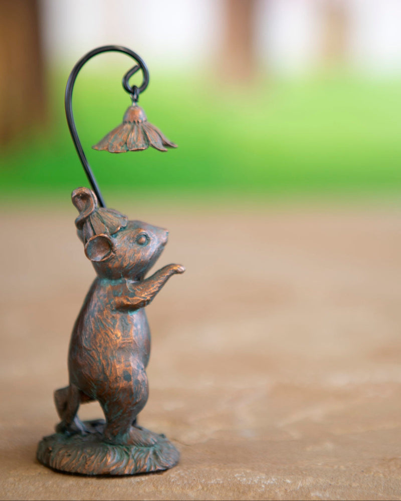 Set of 3 Bronze Effect Fairy Mice