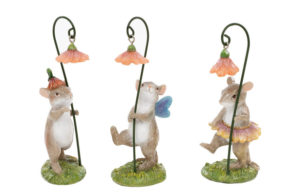 Set of 3 Colourful Fairy Mice