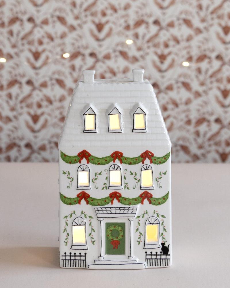 Garland House A - LED Light Up Ceramic House