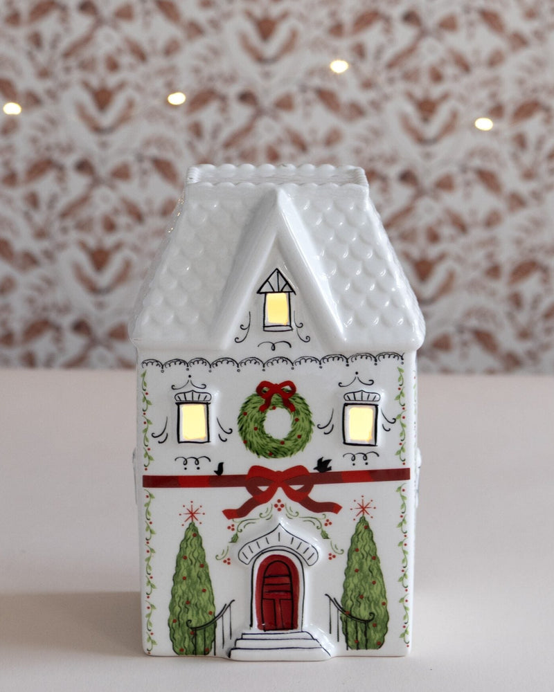 Garland House C - LED Light Up Ceramic House