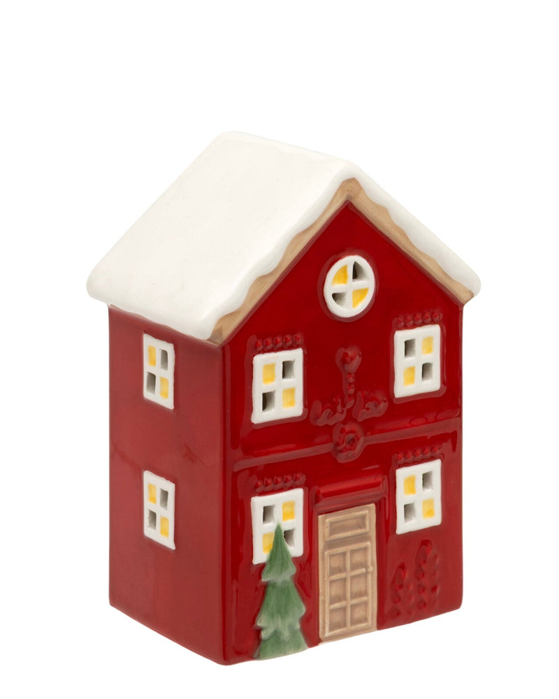 Conifer Cottage - LED Light Up Ceramic House