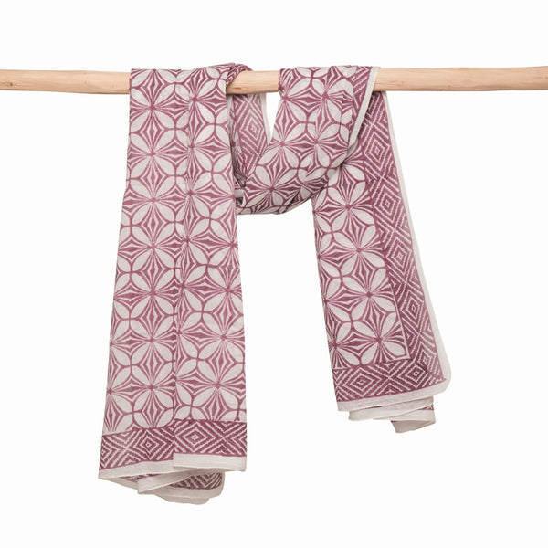 Zen Ethic - Large Scarf - Mahani Burgundy - 1490