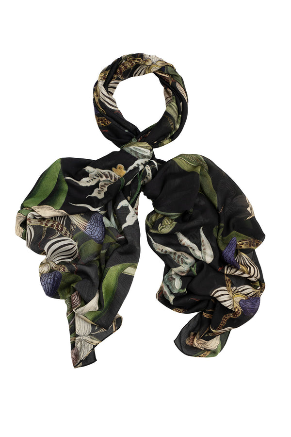NEW SEASON - One Hundred Stars - Scarf - Orchid Black - 2044