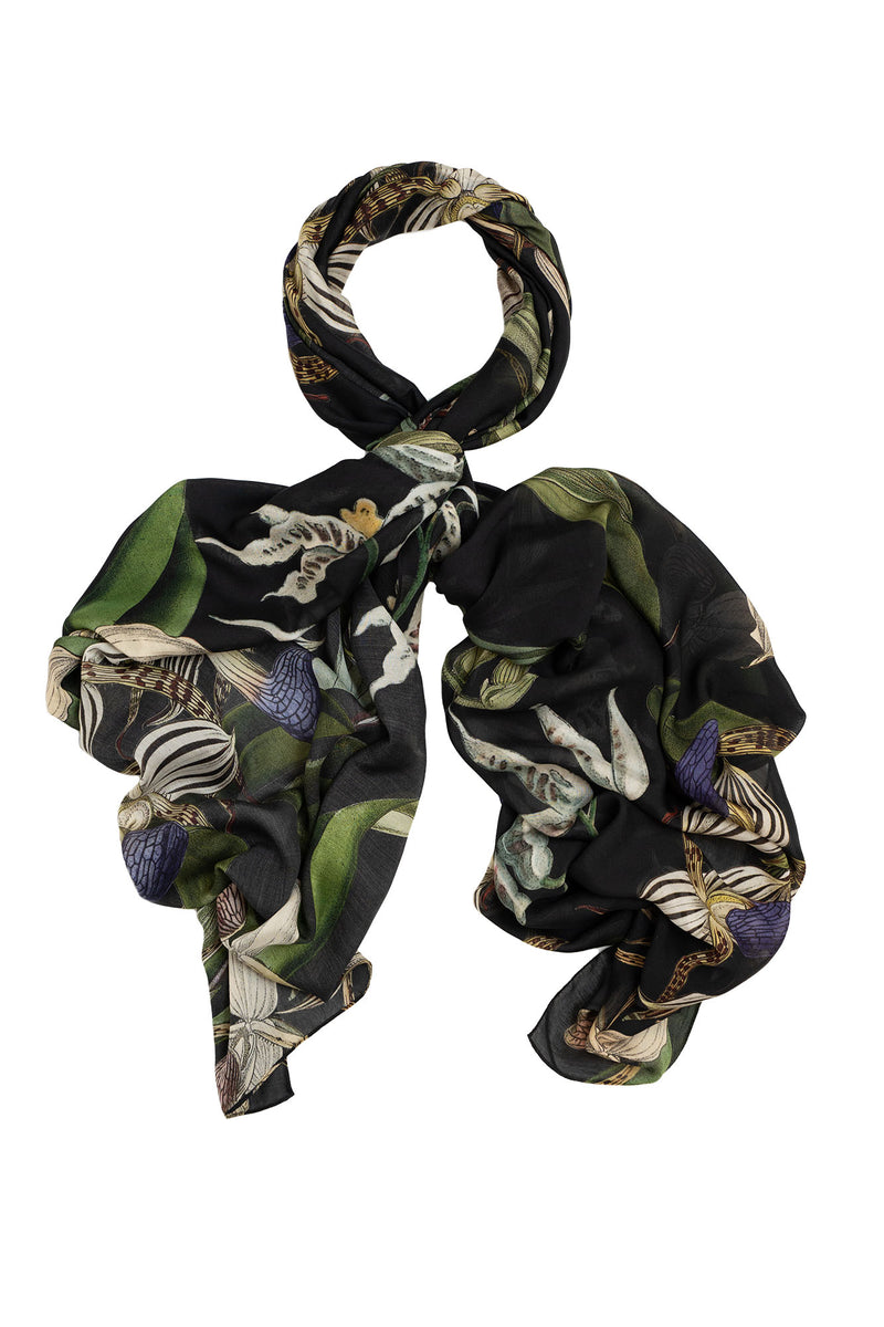 NEW SEASON - One Hundred Stars - Scarf - Orchid Black - 2044
