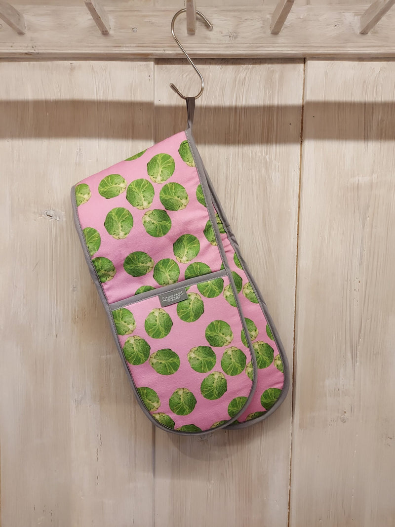 Emilia Hunt Double Oven Glove - Pink Sprout