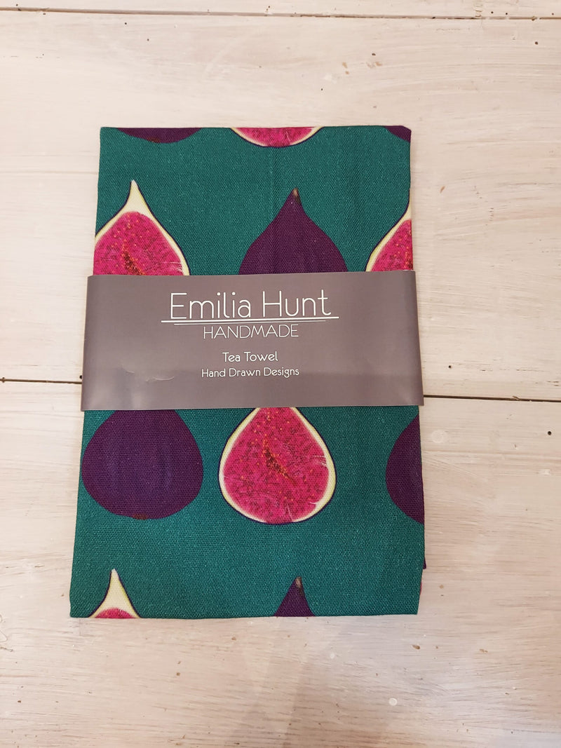 Emilia Hunt Tea Towel - Teal Fig