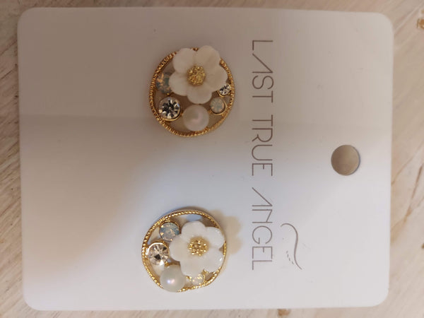 Last True Angel Flower Earrings - LE046G