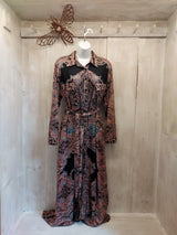 Tribe + Fable - Shirt Dress - Black Coral - 421