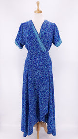 Gabrielle Parker - Francesca Wrap Dress - Azure Meadow - 900