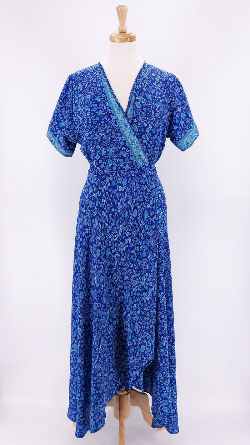 Gabrielle Parker - Francesca Wrap Dress - Azure Meadow - 900