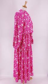 Stardust - Maxi Dress - Pink Flower - 480