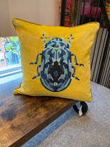 My Doris - Velvet Cushion - Blue Beetle